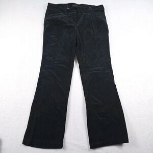 The Limited Velour Black Pants Women's Size 12 Velvet Flared